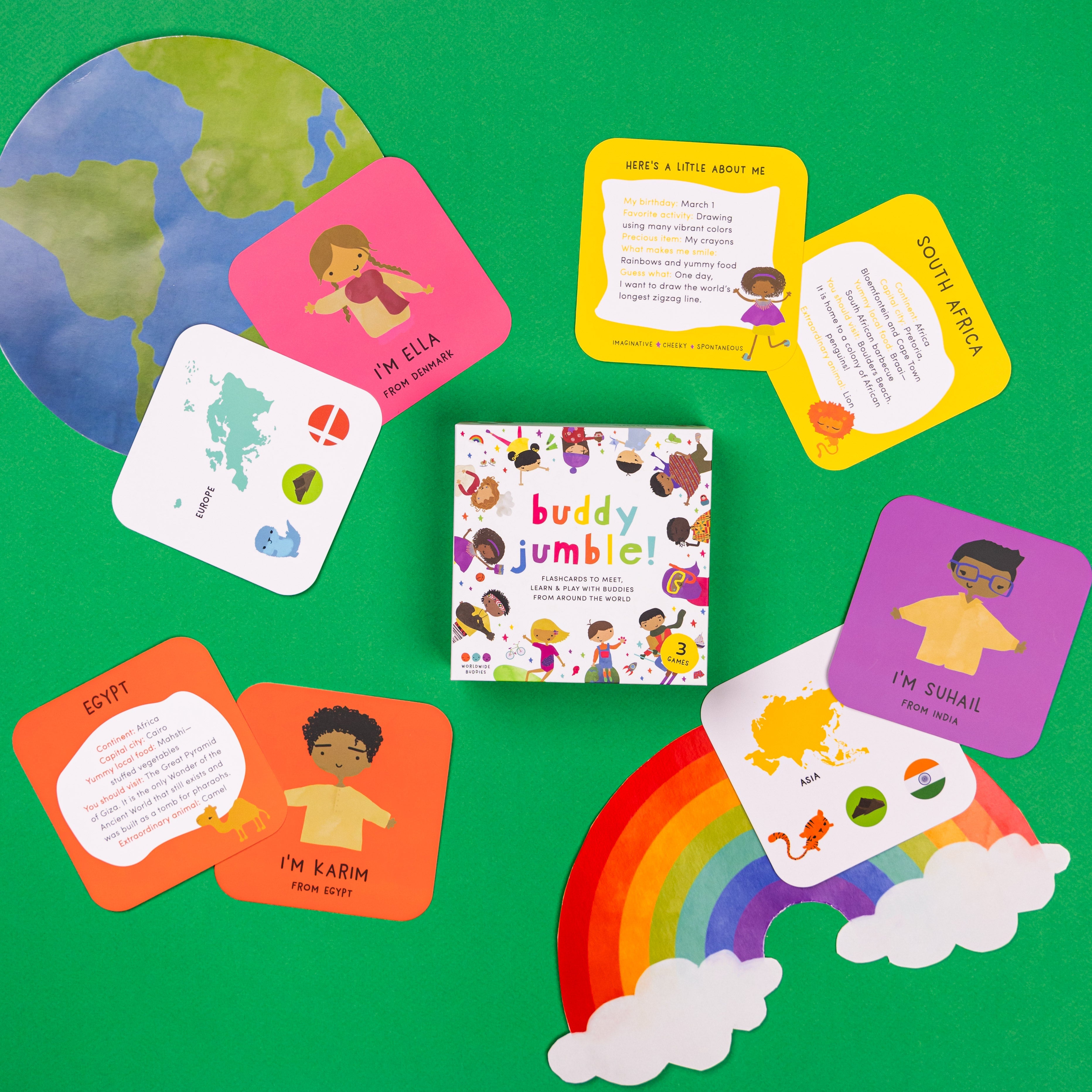 Buddy Jumble | Geography Card Game