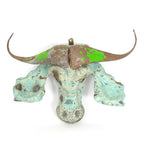Buffalo Animal Mask - Recycled Metal Wall Art La Vie Bien Buffalo Animal Mask - Recycled Metal Wall Art