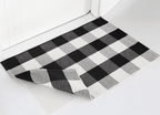 Buffalo Plaid Doormat Layering Rug by Nickel Designs Custom Doormats