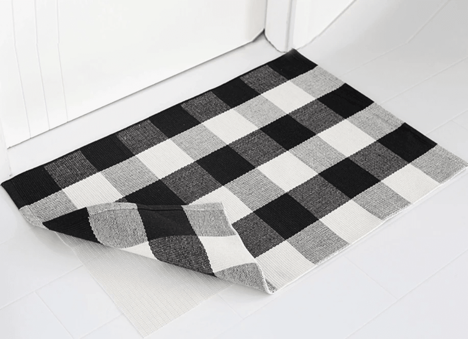 Buffalo Plaid Doormat Layering Rug by Nickel Designs Custom Doormats