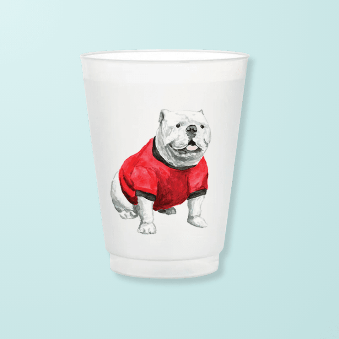 Bulldog Cups Frosted Cups La Vie Bien Bulldog Cups