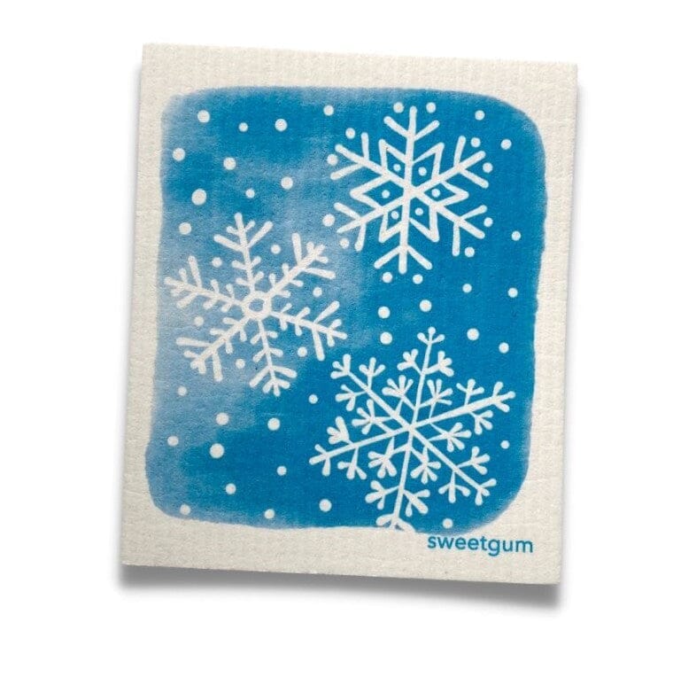 Bundle of 3 Swedish Dishcloths | Blue Nutcracker, Ornament Ball, Blue Snowflakes Swedish Dishcloths La Vie Bien Bundle of 3 Swedish Dishcloths | Blue Nutcracker, Ornament Ball, Blue Snowflakes