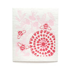 Bundle of 3 Swedish Dishcloths | Pink Flowers & Hummingbird Swedish Dishcloths La Vie Bien Bundle of 3 Swedish Dishcloths | Pink Flowers & Hummingbird