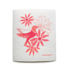 Bundle of 3 Swedish Dishcloths | Pink Flowers & Hummingbird Swedish Dishcloths La Vie Bien Bundle of 3 Swedish Dishcloths | Pink Flowers & Hummingbird