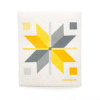 Bundle of 3 Swedish Dishcloths | Quilt Stars Yellow, Blue & Pink