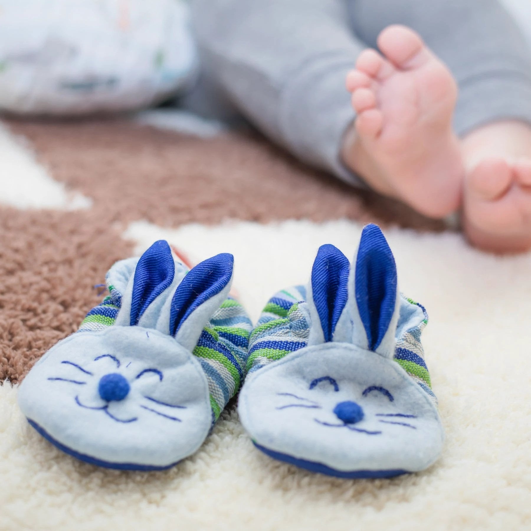 Bunny Baby Booties by Upavim Crafts