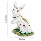 Bunny Family Jeweled Trinket Box Figurine Easter > Figurines > Bunnies La Vie Bien Bunny Family Jeweled Trinket Box Figurine