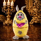Bunny in the Easter Egg Metal Trinket Box Figurine Easter > Figurines > Bunnies La Vie Bien Bunny in the Easter Egg Metal Trinket Box Figurine