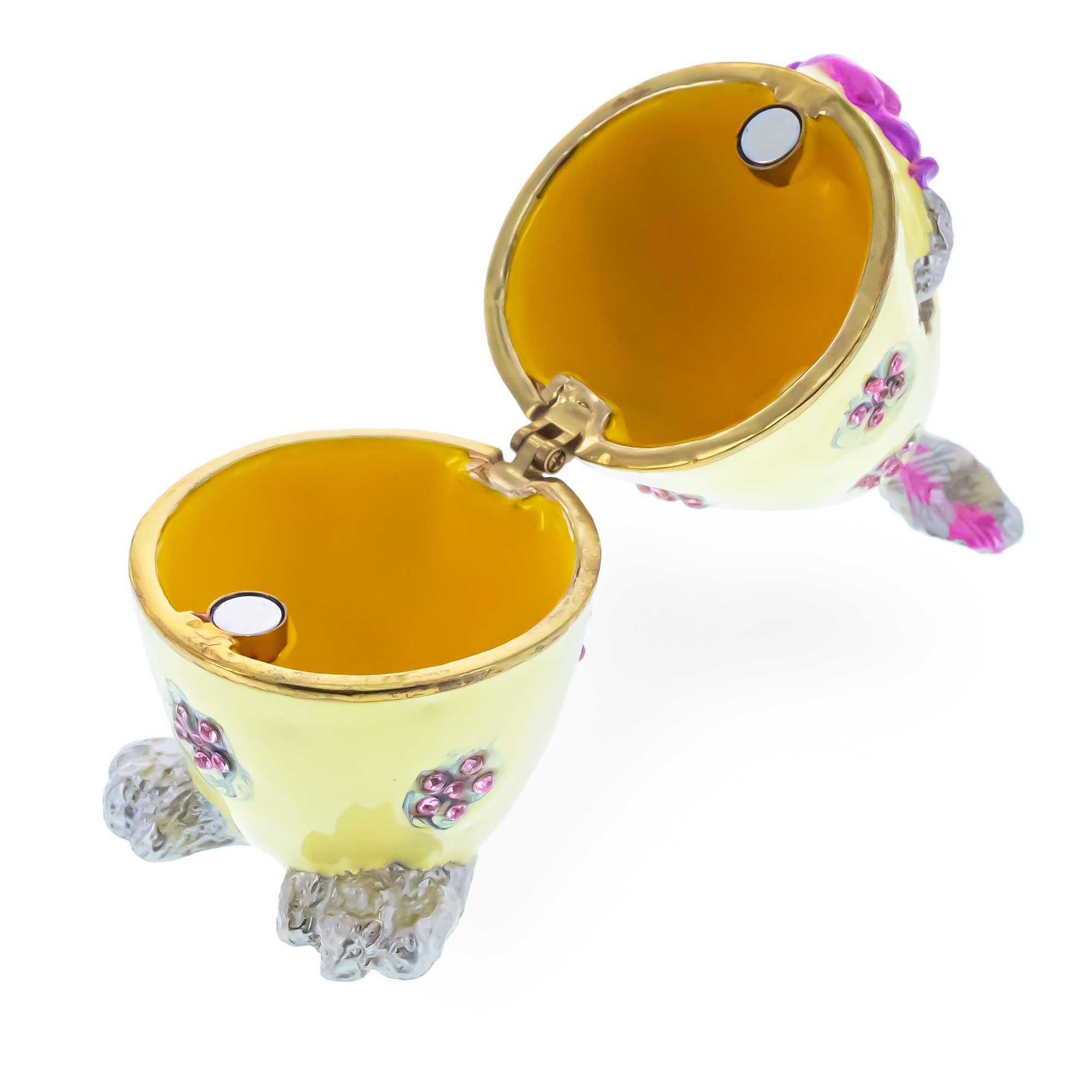 Bunny in the Easter Egg Metal Trinket Box Figurine Easter > Figurines > Bunnies La Vie Bien Bunny in the Easter Egg Metal Trinket Box Figurine