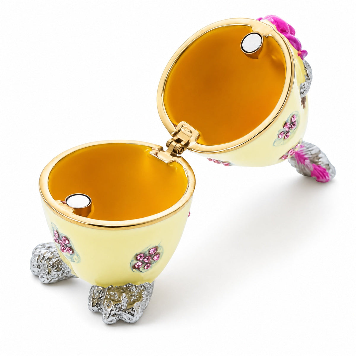 Bunny in the Easter Egg Metal Trinket Box Figurine Easter > Figurines > Bunnies La Vie Bien Bunny in the Easter Egg Metal Trinket Box Figurine