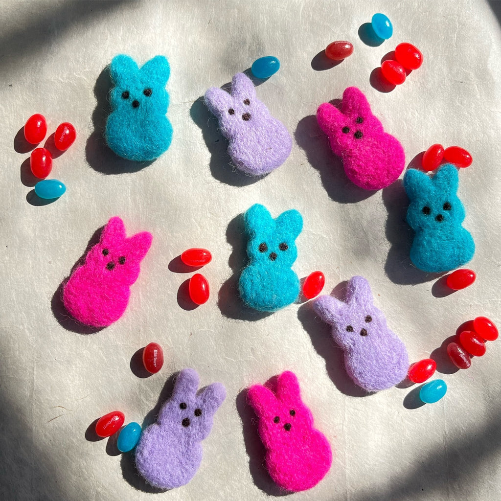 Bunny Peeps! Earrings La Vie Bien Bunny Peeps!