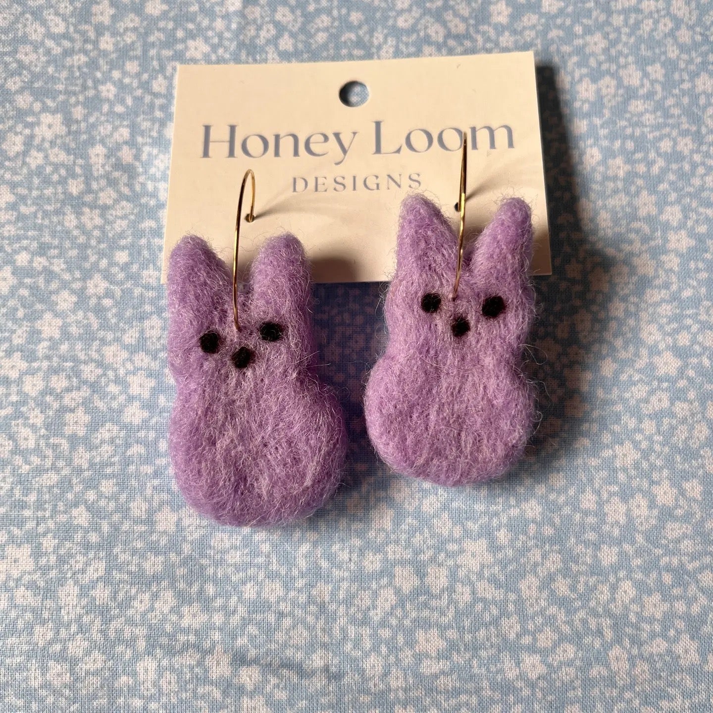 Bunny Peeps! Earrings La Vie Bien Bunny Peeps!
