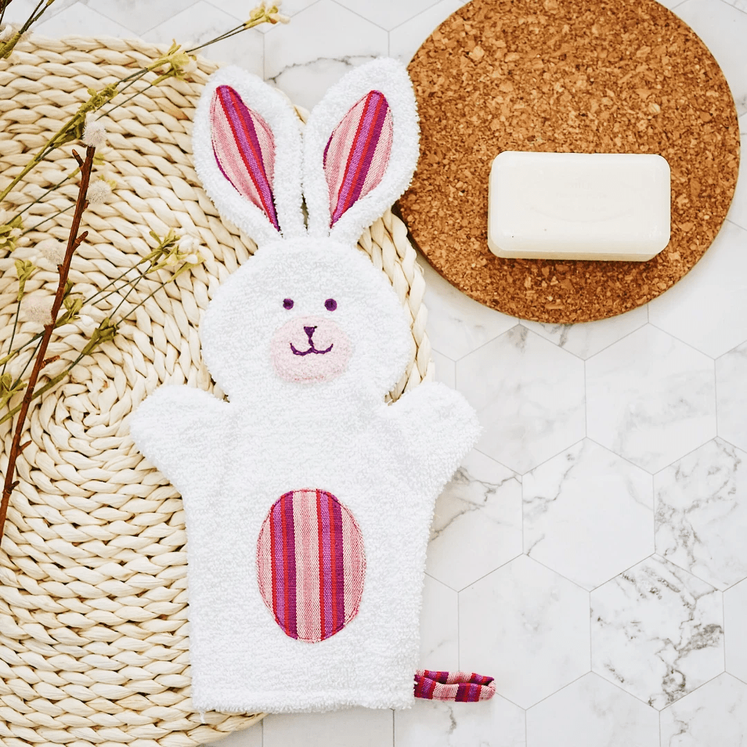 Bunny Puppet Washcloth by Upavim Crafts