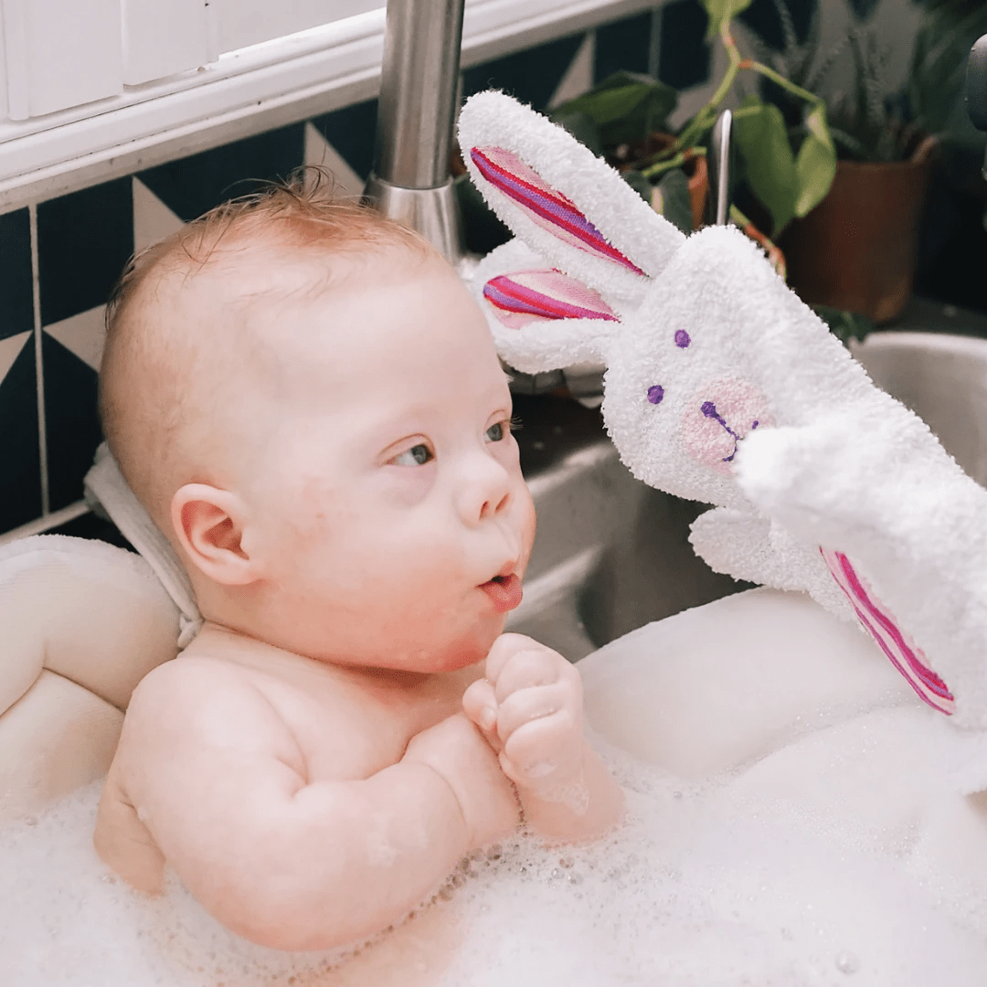 Bunny Puppet Washcloth by Upavim Crafts