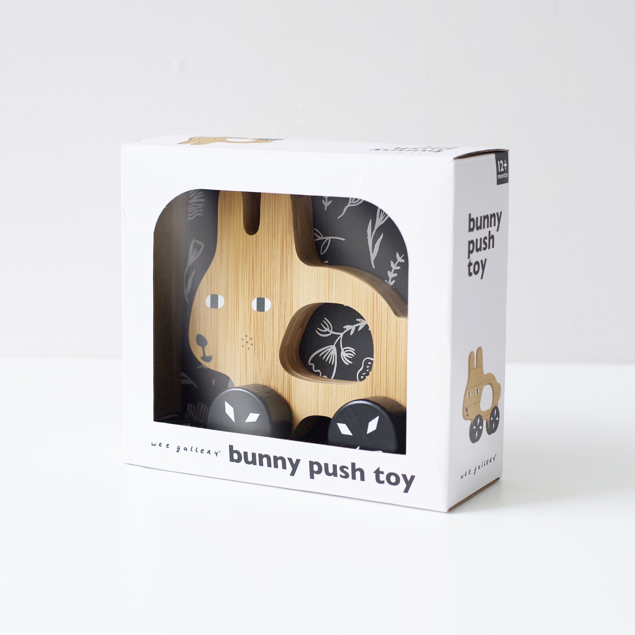Bunny Push Toy Wood + Bamboo Toys La Vie Bien Bunny Push Toy