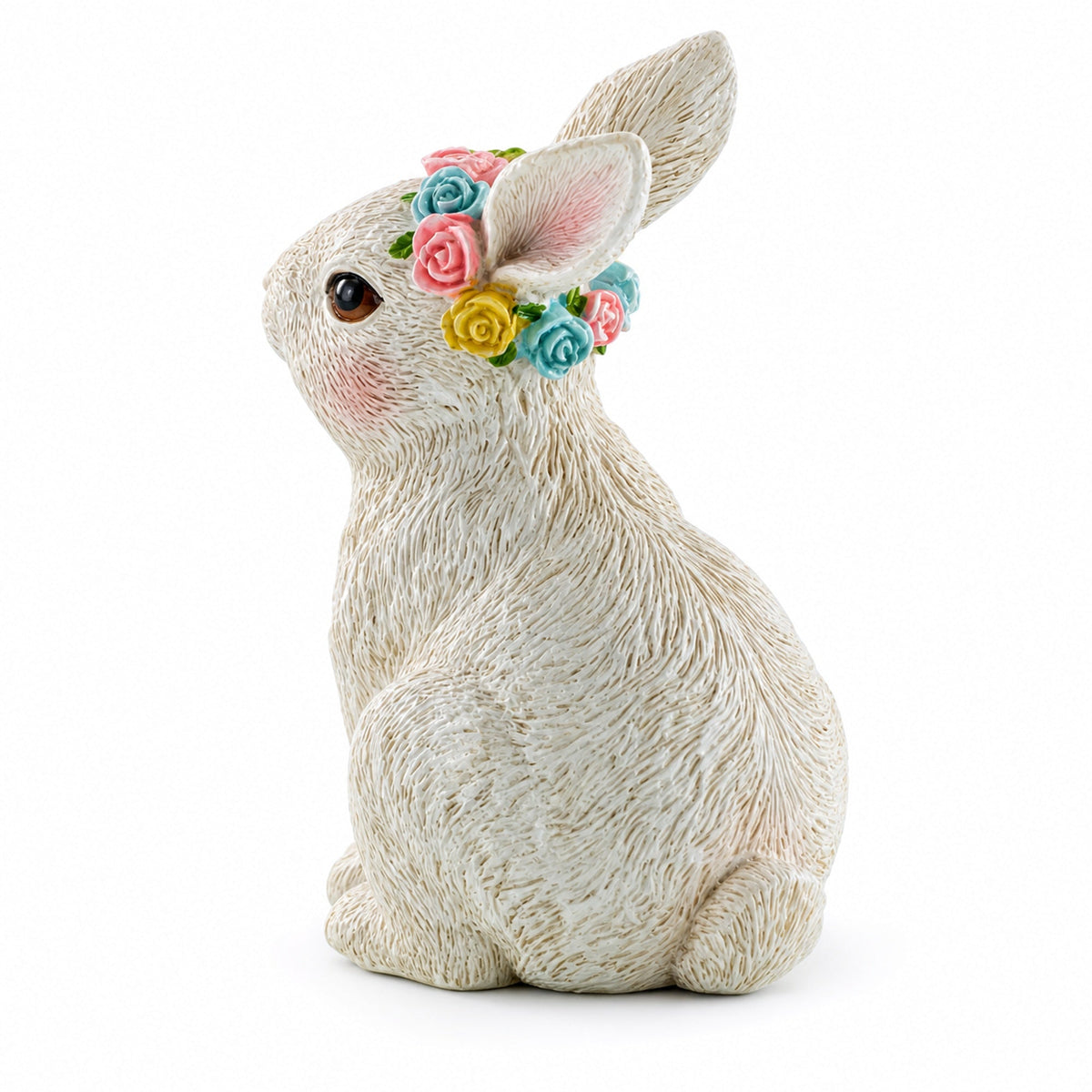Bunny with Textured Fur Figurine Elegant Spring & Easter Rabbit Decoration 4.2 Inches Easter > Figurines > Bunnies La Vie Bien Bunny with Textured Fur Figurine Elegant Spring & Easter Rabbit Decoration 4.2 Inches