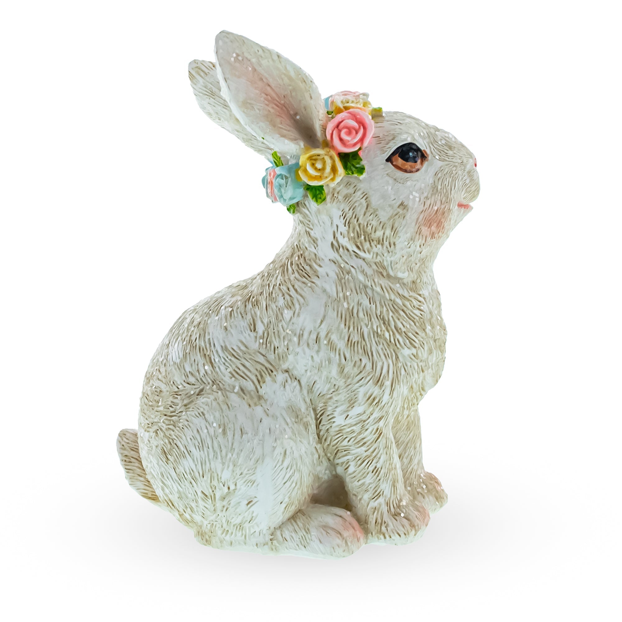 Bunny with Textured Fur Figurine Elegant Spring & Easter Rabbit Decoration 4.2 Inches Easter > Figurines > Bunnies La Vie Bien Bunny with Textured Fur Figurine Elegant Spring & Easter Rabbit Decoration 4.2 Inches