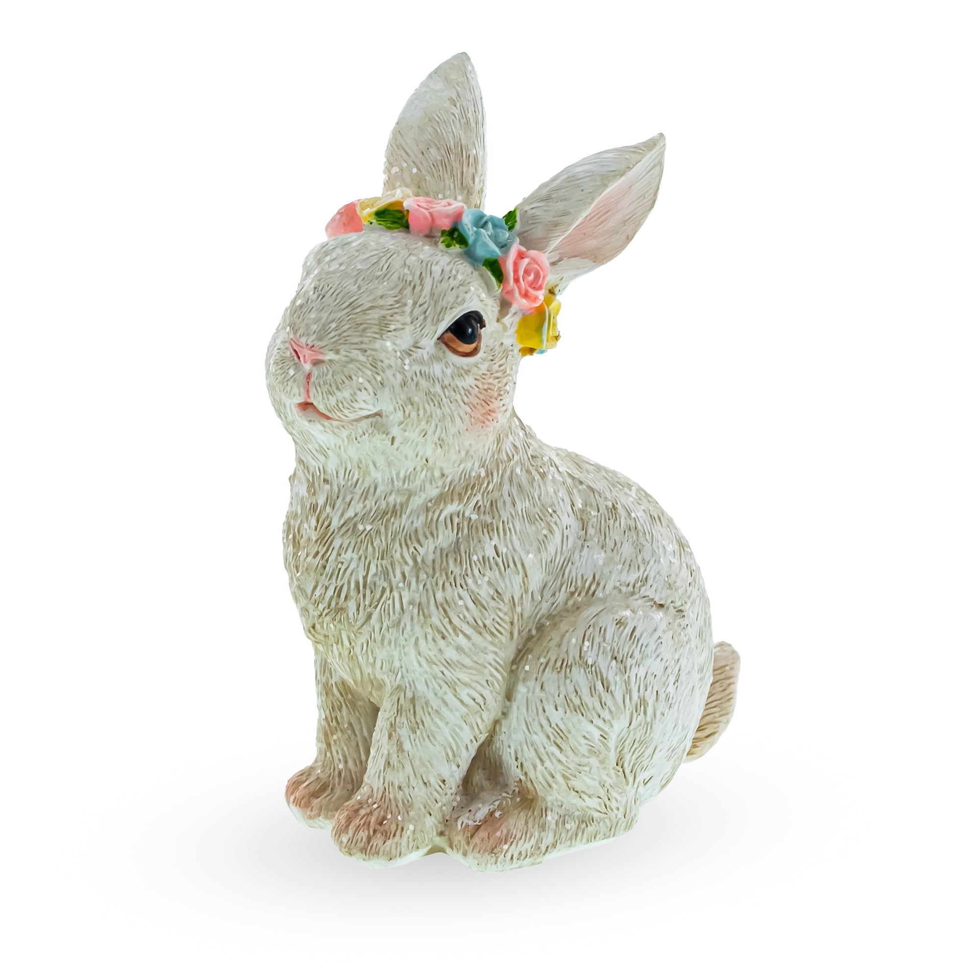 Bunny with Textured Fur Figurine Elegant Spring & Easter Rabbit Decoration 4.2 Inches Easter > Figurines > Bunnies La Vie Bien Bunny with Textured Fur Figurine Elegant Spring & Easter Rabbit Decoration 4.2 Inches
