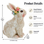 Bunny with Textured Fur Figurine Elegant Spring & Easter Rabbit Decoration 4.2 Inches Easter > Figurines > Bunnies La Vie Bien Bunny with Textured Fur Figurine Elegant Spring & Easter Rabbit Decoration 4.2 Inches