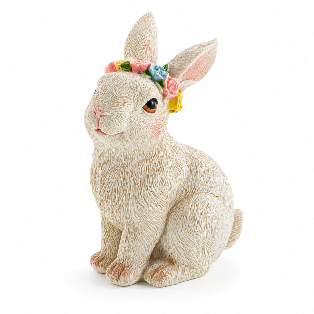 Bunny with Textured Fur Figurine Elegant Spring & Easter Rabbit Decoration 4.2 Inches Easter > Figurines > Bunnies La Vie Bien Bunny with Textured Fur Figurine Elegant Spring & Easter Rabbit Decoration 4.2 Inches