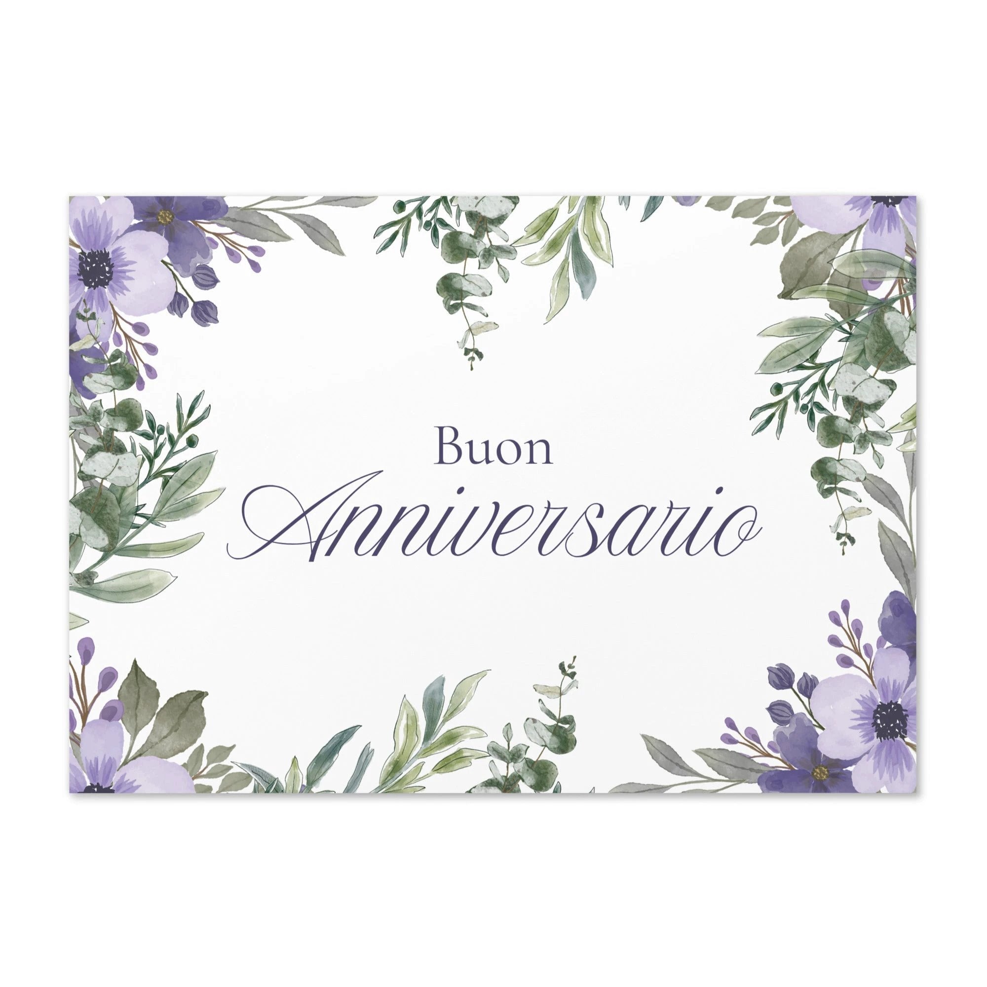Buon anniversario Greeting card by La Vie Bien