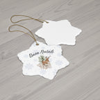 Buon Natale Italian Ceramic Ornament — Holiday Tree & Deer Christmas Decor Home Decor La Vie Bien Buon Natale Italian Ceramic Ornament — Holiday Tree & Deer Christmas Decor