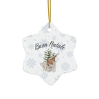 Buon Natale Italian Ceramic Ornament — Holiday Tree & Deer Christmas Decor Home Decor La Vie Bien Buon Natale Italian Ceramic Ornament — Holiday Tree & Deer Christmas Decor