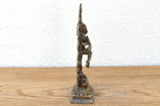Burnished Golden Brass Shiva Nataraja Figurine La Vie Bien Burnished Golden Brass Shiva Nataraja