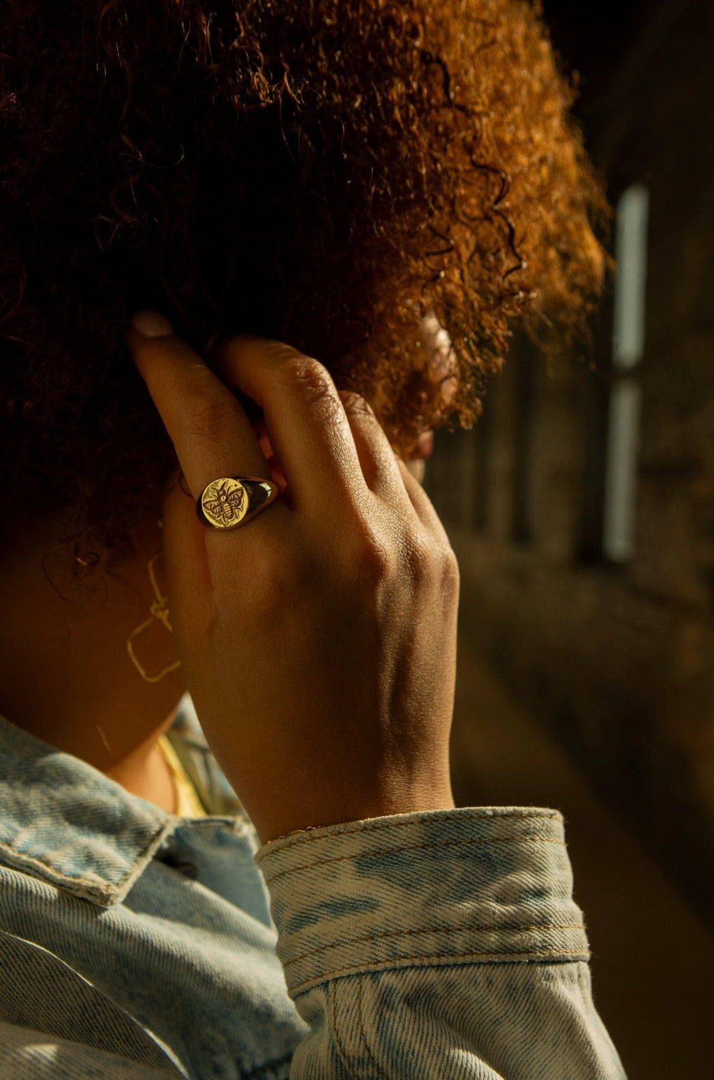 Busy Bee Brass Ring by Fair Anita