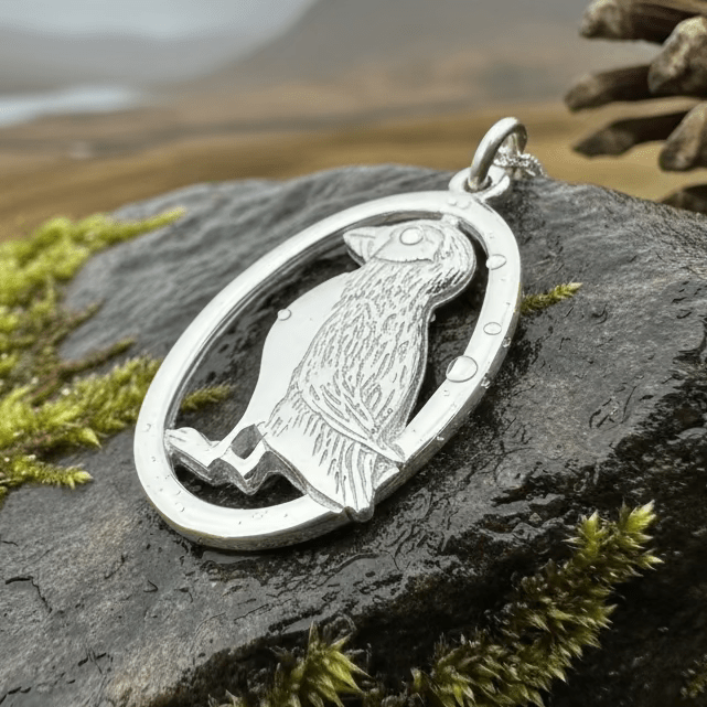 Buthaid Puffin Necklace - Handmade in Scotland Pendant La Vie Bien Buthaid Puffin Necklace - Handmade in Scotland