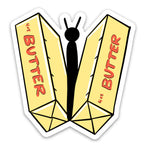 Butter-Fly Punny Love Vinyl Sticker by Five Dot Post