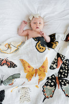 Butterfly Collector Swaddle Swaddles La Vie Bien Butterfly Collector Swaddle