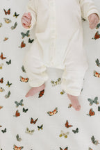 Butterfly Migration Crib Sheet Crib Sheets La Vie Bien Butterfly Migration Crib Sheet