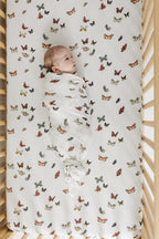 Butterfly Migration Crib Sheet Crib Sheets La Vie Bien Butterfly Migration Crib Sheet