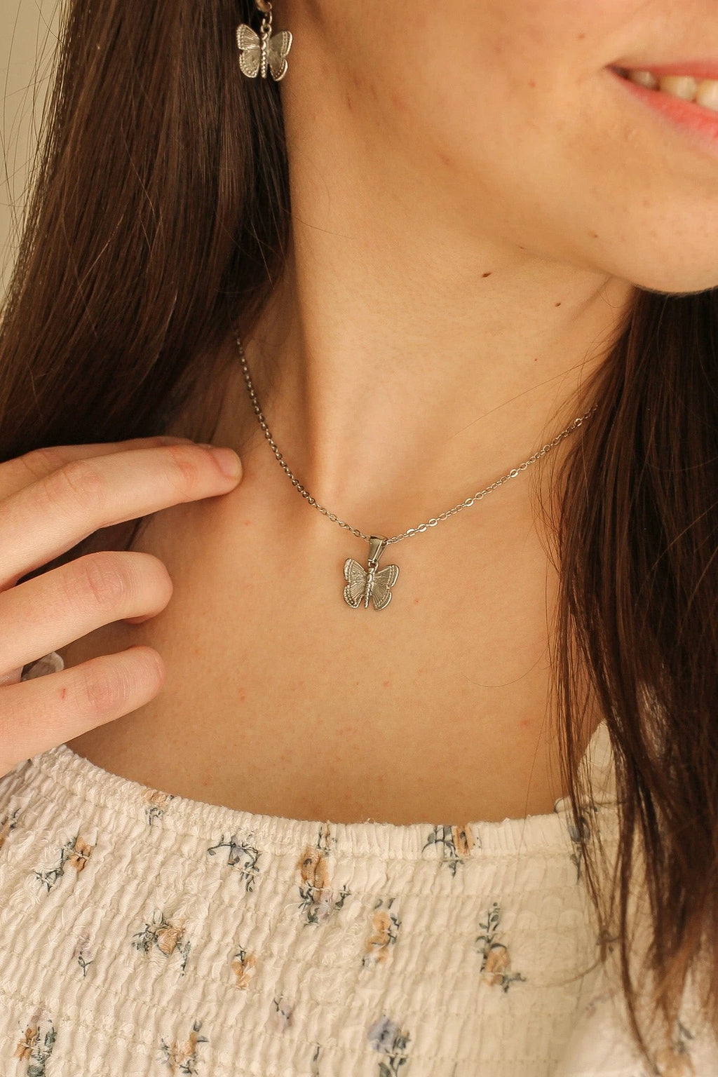Butterfly Necklace by Rose & Clay