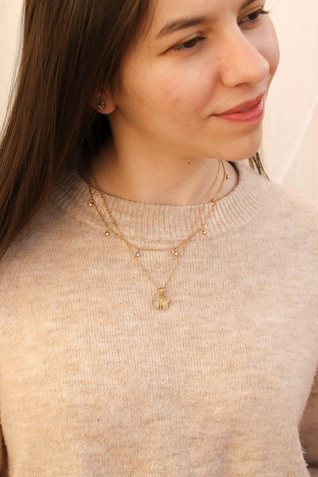 Butterfly Necklace by Rose & Clay