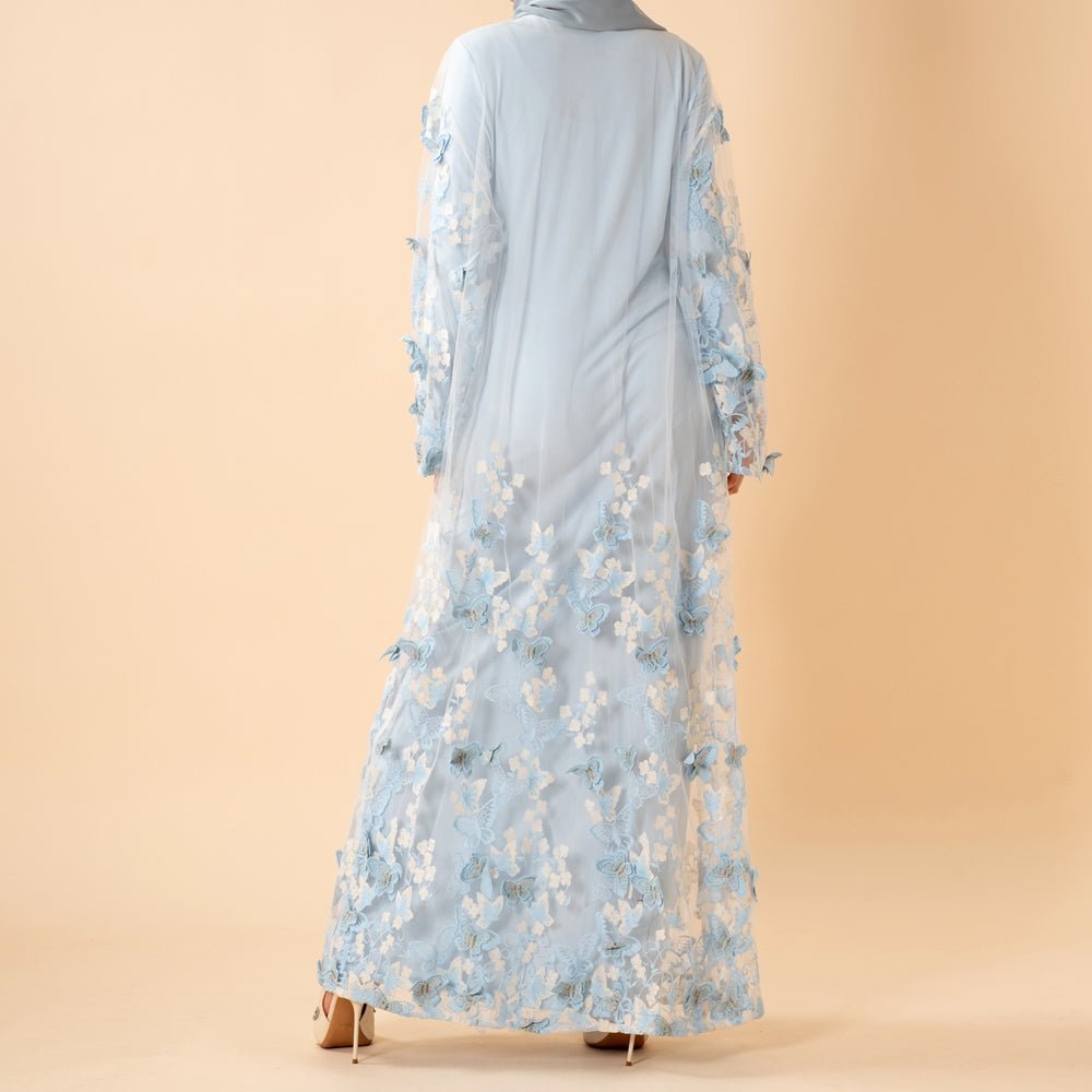 Butterfly Whisper Open Abaya(MOA303) La Vie Bien Butterfly Whisper Open Abaya(MOA303)