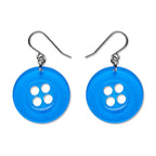 Button Drop Earrings - Blue Earrings La Vie Bien Button Drop Earrings - Blue