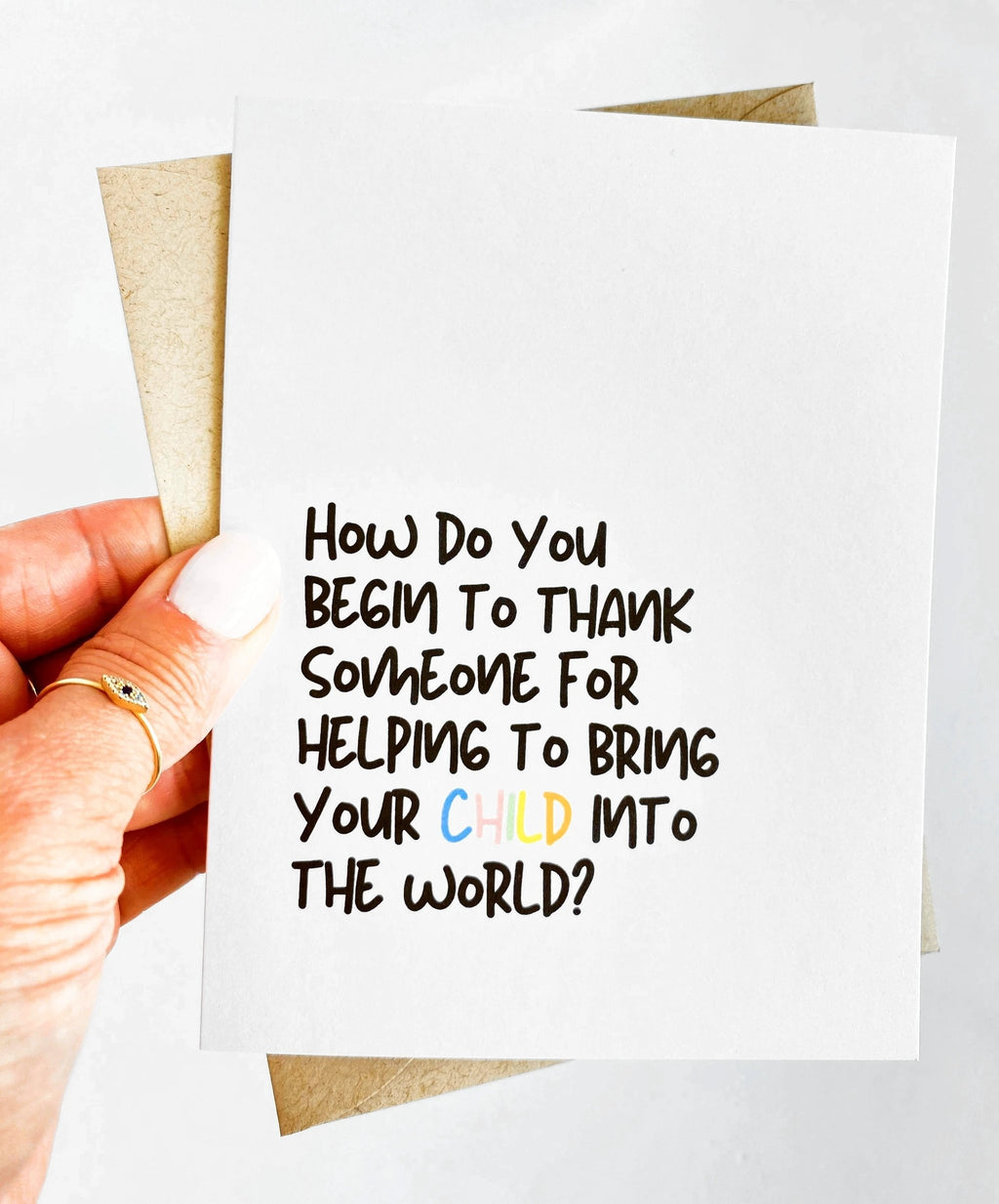 Thank You Card for Labor and Delivery Nurse, Thank You for Doula Card, Thank You by Five Dot Post