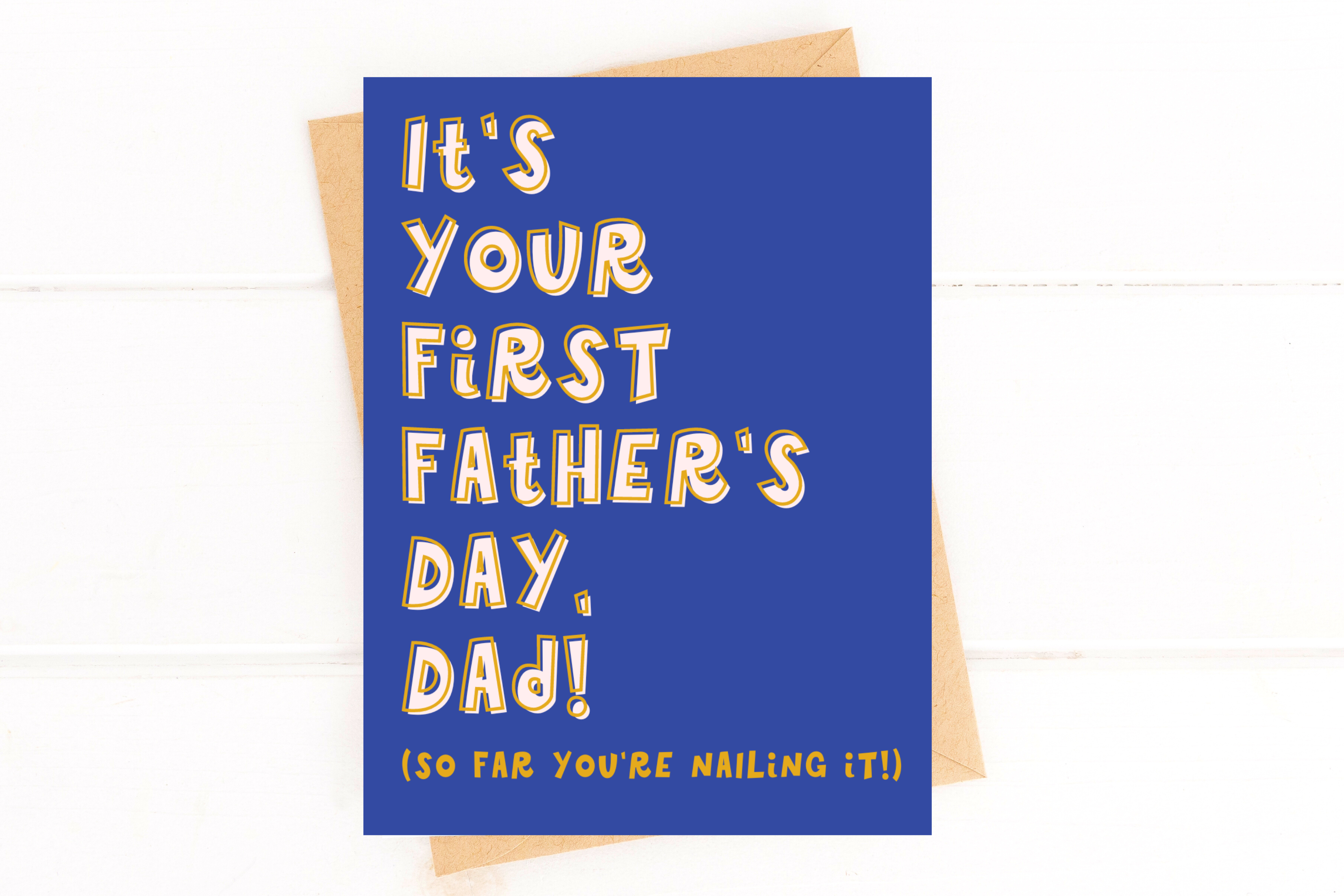 You're Nailing It First Father's Day Card New Dad Card by Five Dot Post
