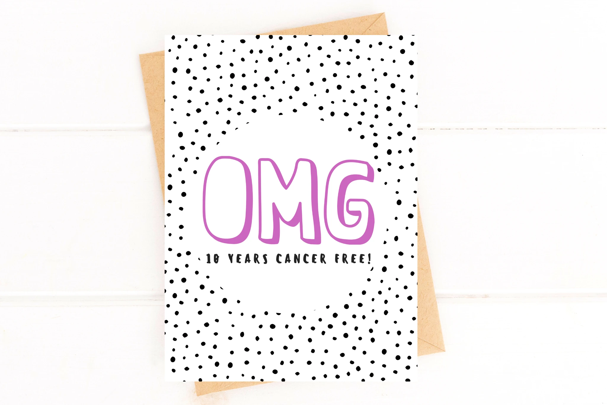 10 Year Cancer Survivor Card by Five Dot Post