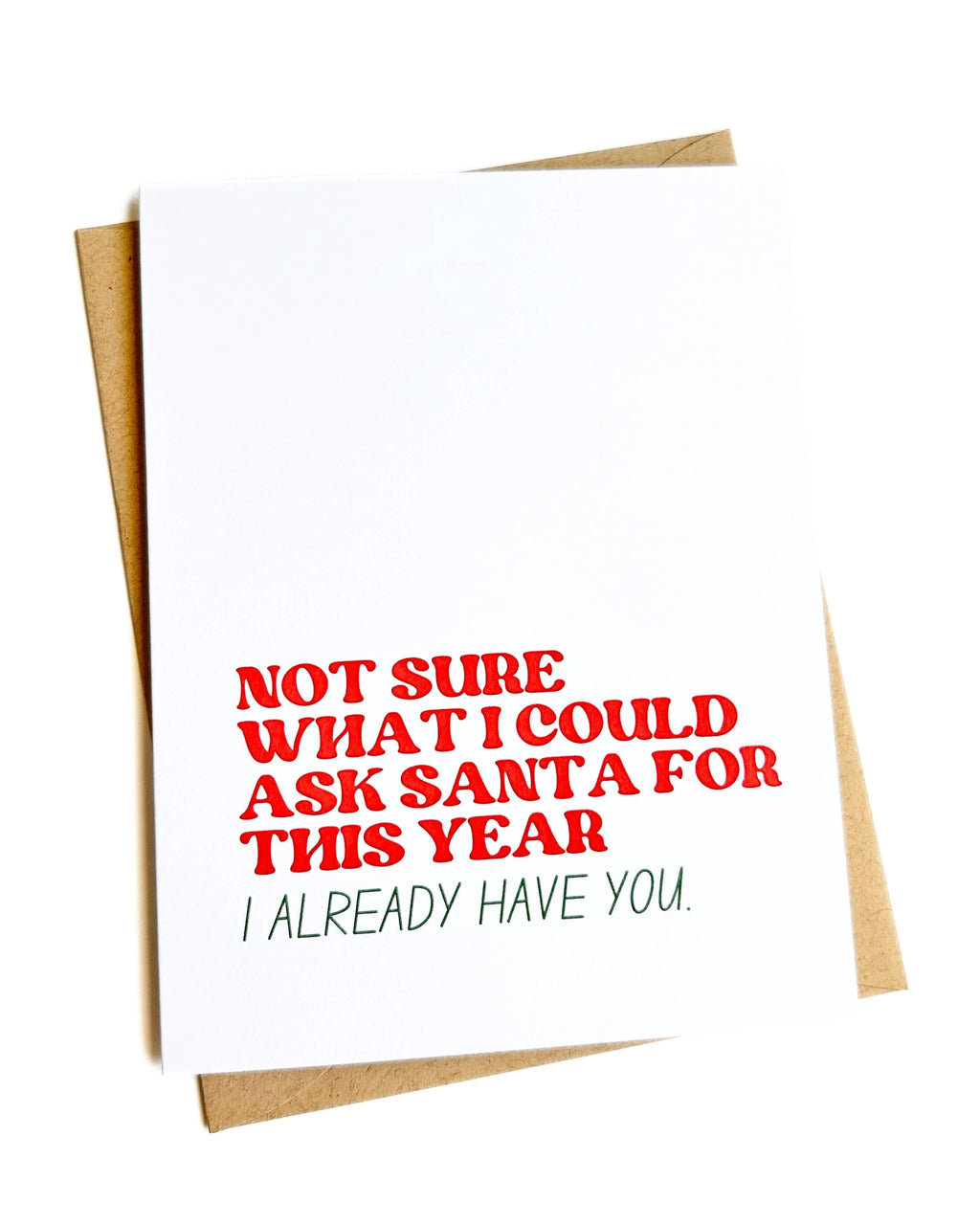 Already Have You Sweet Christmas Card Romantic Holiday Card by Five Dot Post