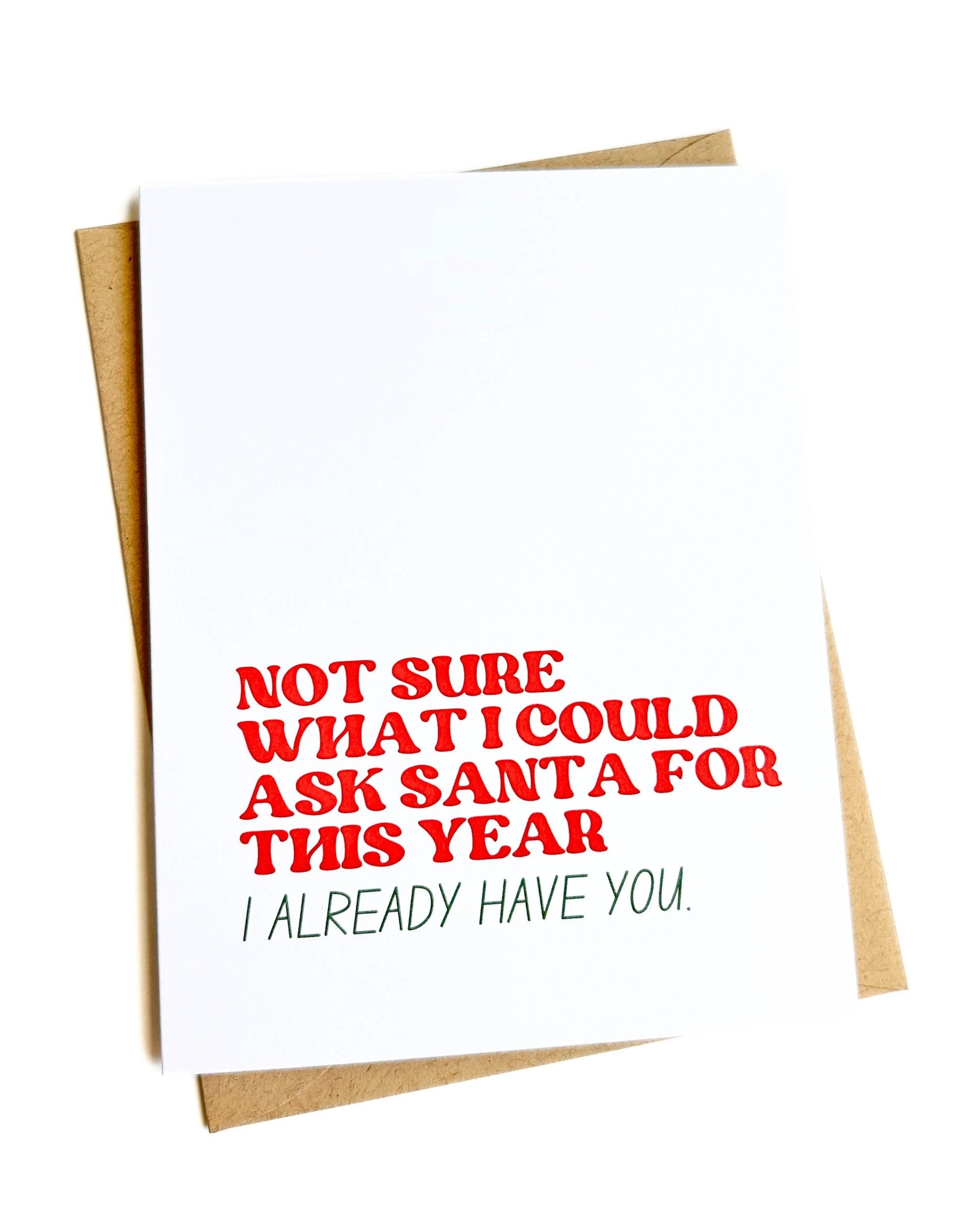 Already Have You Sweet Christmas Card Romantic Holiday Card by Five Dot Post