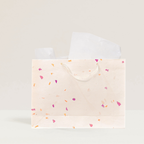 Flower Purple Petal Gift Bag (Handmade Seed Paper + Ribbon)