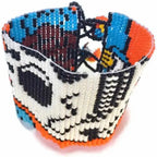 Sugar Skull | Catrina Seed Bead Adjustable Closure Bracelet - Guatemala