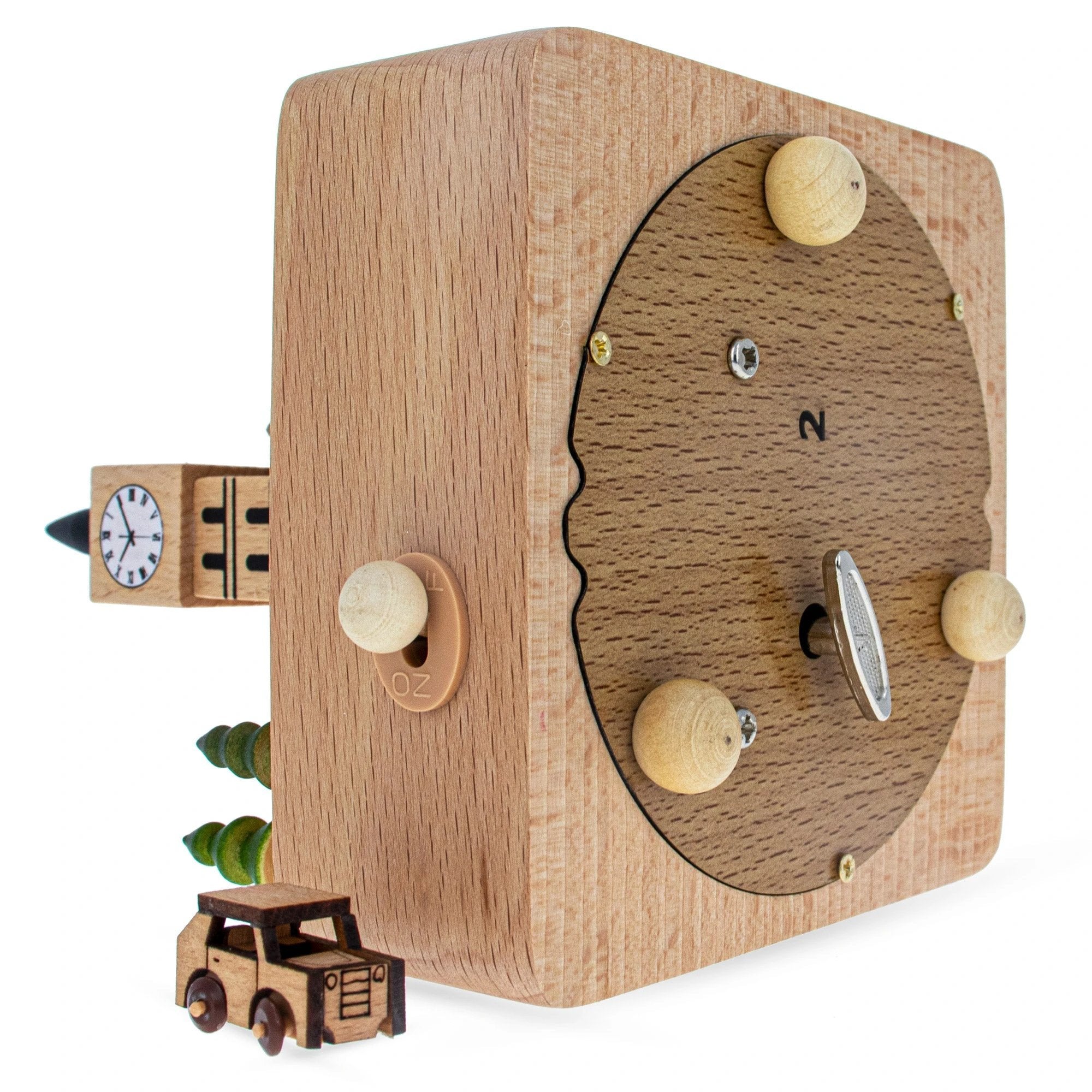 Big Ben, London Musical Figurine with Moving Magnetic Car by BestPysanky