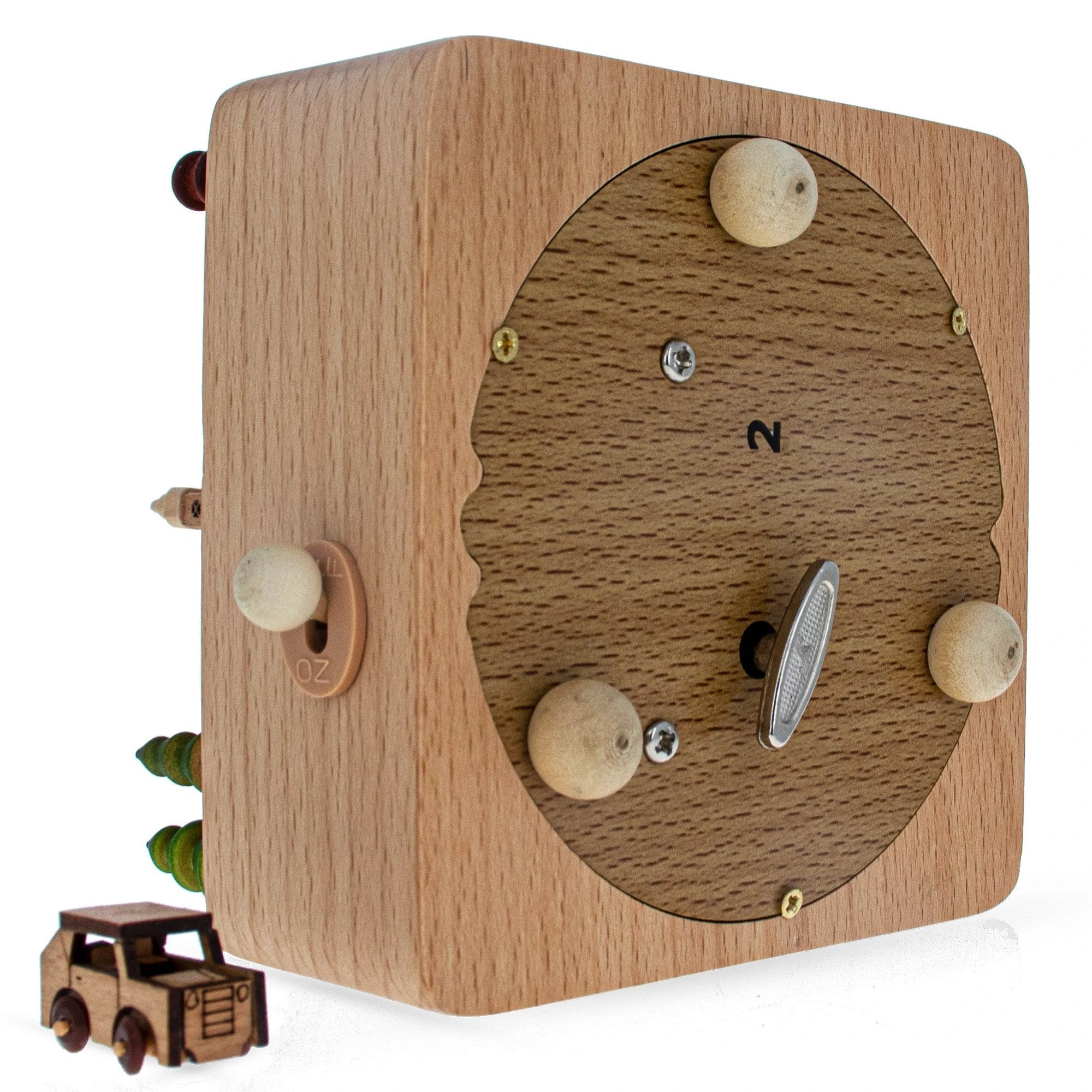 Eiffel Tower, Paris, France Wooden Musical Figurine with Moving Car by BestPysanky