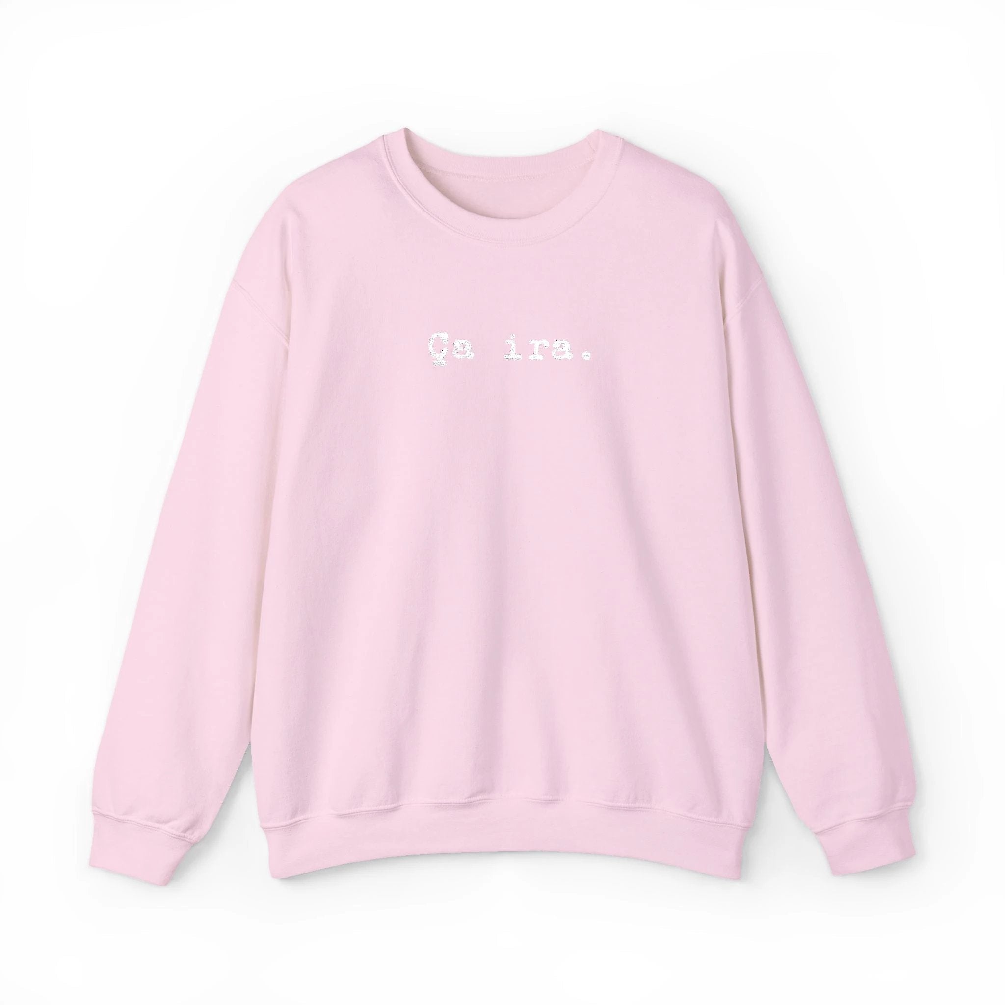 Ça ira embroidered French sweatshirt - Minimalist French Comfort Pullover by Printify