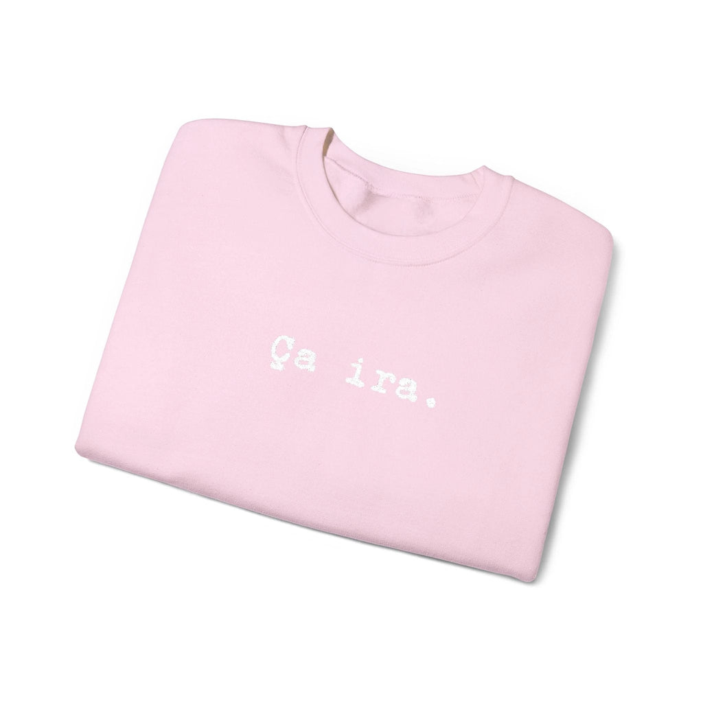 Ça ira embroidered French sweatshirt - Minimalist French Comfort Pullover by Printify