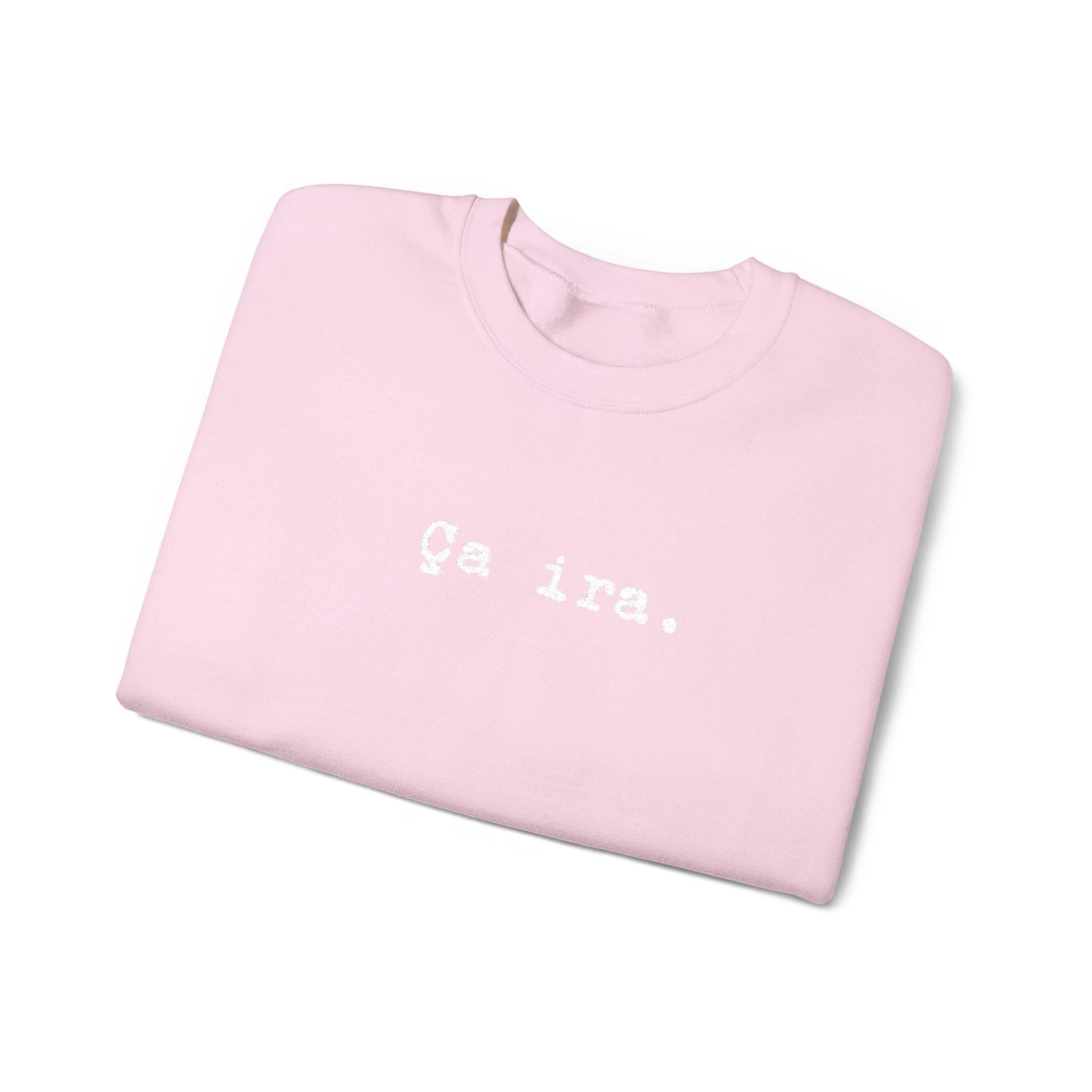 Ça ira embroidered French sweatshirt - Minimalist French Comfort Pullover by Printify